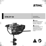 STIHL BT 130 Earth Auger Instruction Manual