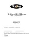 Sterling Clothes Dryer 882.00290.00 User's Manual