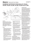 Stearns Spring-Set Disc Brakes 0 User's Manual