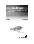 StarTech.com PCI1394B_3 User's Manual