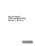 Star Trac Fitness Equipment S-TBTX User's Manual