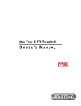 Star Trac E-TR User's Manual