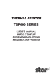 Star Micronics TSP600 User's Manual