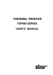 Star Micronics TSP600 SERIES User's Manual