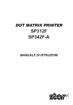 Star Micronics SP312F User's Manual
