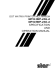 Star Micronics MP111MP-24G-A User's Manual