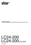 Star Micronics LC24-200 User's Manual