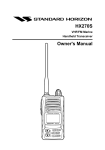 Standard Horizon HX270S User's Manual