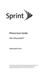 Sprint Nextel SANYO PRO-700 User's Manual