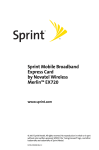 Sprint Nextel MERLIN EX720 User's Manual