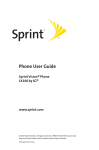 Sprint Nextel LX160 User's Manual