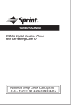 Sprint Nextel 900MHz User's Manual