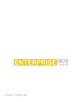 Spring Switzerland GmbH ENTERPRISE iSCSI Open-E Ver. 1.61 User's Manual