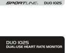 Sportline DUO 1025 User's Manual