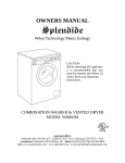 Splendide WD802M User's Manual