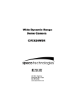 Speco Technologies CVC624WDR User's Manual