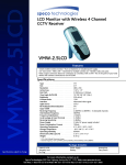 Speco Technologies VMW-2.5LCD User's Manual