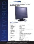 Speco Technologies VM-TV19LCD User's Manual