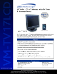 Speco Technologies VM-TV17LCD User's Manual