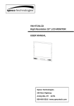 Speco Technologies VM-HT19LCD User's Manual