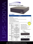 Speco Technologies UPS-500VA User's Manual