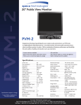 Speco Technologies PVM-2 User's Manual