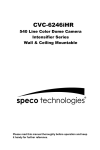 Speco Technologies CVC-6246IHR User's Manual