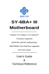 SOYO SY-6BA+ User's Manual