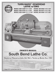Southbend SB10146PF User's Manual