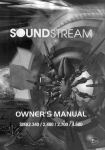 Soundstream Technologies SMA2.480 User's Manual