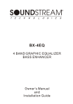 Soundstream Technologies BX-4EQ User's Manual