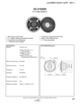 Sony XS-V1635M Product Specifications