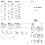 Sony XS-V1630A Instruction Manual