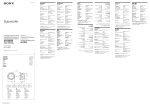 Sony XS-LD106P5PKG Installation/Connections Manual