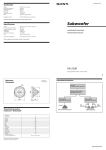 Sony XS-L1220 User's Manual