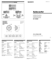 Sony XS-L1046 Installation/Connections Manual