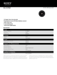 Sony XS-L101P5W Marketing Specifications