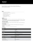 Sony XS-GS120LD Marketing Specifications