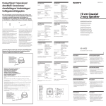 Sony XS-A1023 User's Manual