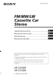 Sony XR-C6100R User's Manual