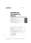 Sony XR-3503MK2 User's Manual