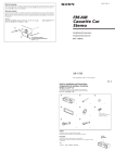 Sony XR-1750 User's Manual