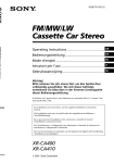 Sony Xplod XR-CA400 User's Manual