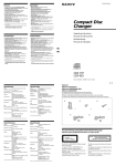 Sony Xplod CDX-737 User's Manual