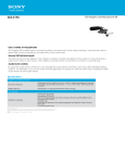 Sony XLR-K1M Marketing Specifications