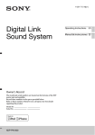 Sony XDP-PK1000 Operating Instructions