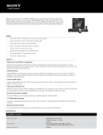 Sony XDP-PK1000 Marketing Specifications