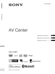 Sony XAV72BT User's Manual