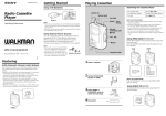 Sony WM-FX101 User's Manual