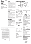 Sony WM-EX372 User's Manual